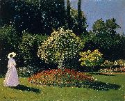Claude Monet, Jeanne Marguerite Lecadre in the Garden Sainte Adresse